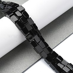 Natural Black Onyx(Dyed & Heated) Beads Strands&nbsp;G-C135-F02-01
