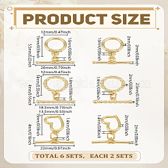 3 Styles Brass Toggle Clasps&nbsp;KK-LP0004-31