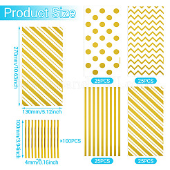 4 Styles OPP Cellophane Candy Storage Bags Sets&nbsp;ABAG-TAC0013-20A-01