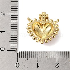 Rack Plating Brass Micro Pave Clear Cubic Zirconia Pendants&nbsp;X-KK-S372-02G
