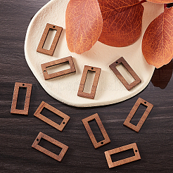 20Pcs Walnut Wood Pendants&nbsp;WOOD-CJ0001-21