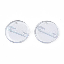 Transparent Resin Pendants&nbsp;RESI-N030-005B