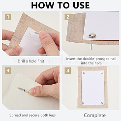 300Pcs Alloy Brads&nbsp;FIND-GF0009-77G