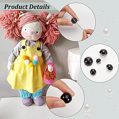150Pcs 5 Style Resin Imitation Pearl Shank Buttons&nbsp;DIY-PH0017-79