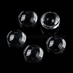 Transparent Glass Cabochons&nbsp;GGLA-R026-6mm