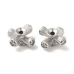 Rack Plating Brass Micro Pave Cubic Zirconia Beads&nbsp;KK-F863-11P