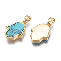 Real 18K Gold Plated Brass Pendants&nbsp;KK-N233-171A-01B