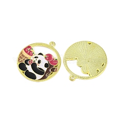 Golden Plated Alloy Enamel Pendants&nbsp;ENAM-Z017-08G-03