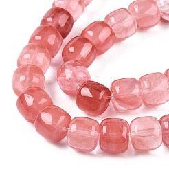 Cherry Quartz Glass Beads Strands&nbsp;G-T138-136