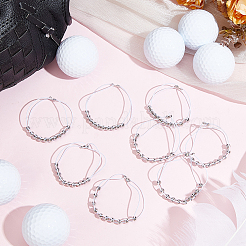 10Pcs Elastic Cords and Brass Golf Beads Count Stroke Score Counter&nbsp;HJEW-DR00087