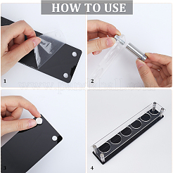 6-Hole Acrylic Wine Glass Organizer Holder&nbsp;ODIS-WH20001-01C