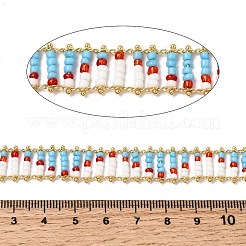 Handmade Glass Seed Beaded Chains&nbsp;CHC-K017-02G