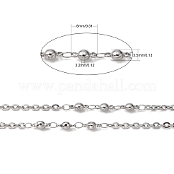 Tarnish Resistant 3.28 Feet 304 Stainless Steel Decorative Rolo Chains&nbsp;X-CHS-E001-03P