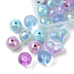 40Pcs 10 Styles Opaque Acrylic Beads&nbsp;MACR-FS0001-65