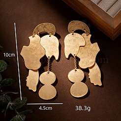 Alloy Stud Dangle Earrings&nbsp;WG03280-01