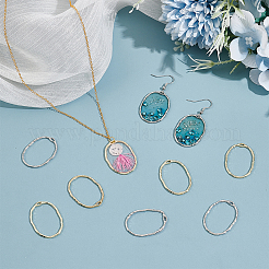 40Pcs 2 Colors Alloy Open Back Bezel Pendants&nbsp;FIND-UN0003-23