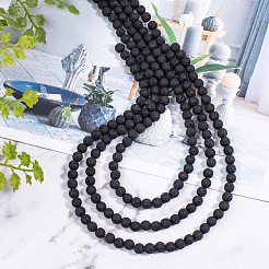 Natural Lava Rock Beads Strands&nbsp;G-OC0001-38-6mm