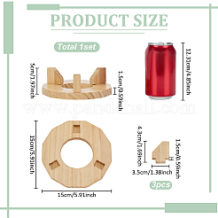 Detachable Pine Wood Sports Ball Organizer Holder&nbsp;ODIS-WH0079-055