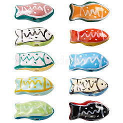 10Pcs 10 Styles Handmade Porcelain Ceramic Beads&nbsp;PORC-TA0001-37