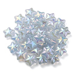 UV Plating Rainbow Iridescent Imitation Jelly Acrylic Beads&nbsp;OACR-C007-07B