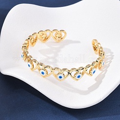 Brass Cuff Bangles for Women&nbsp;BJEW-C140-33G