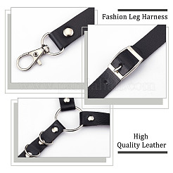 Imitation Leather Punk Garters&nbsp;FIND-WH0036-31P