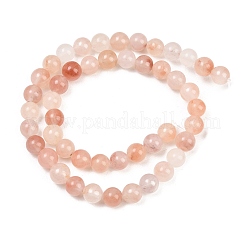 Natural Peach Blossom Pink Persian Jade Beads Strands&nbsp;G-NH0071-A01-8mm