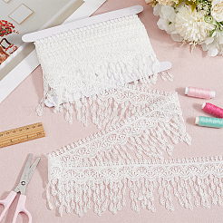 5 Yards Polyester Teardrop Tassel Lace Trim&nbsp;OCOR-GF0004-22A