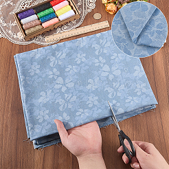 Flower Pattern Polycotton Fabrics&nbsp;DIY-WH0128-90A