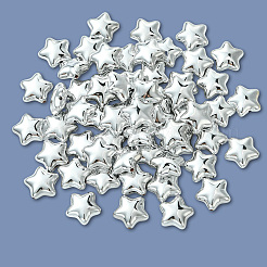 60Pcs Electroplate Plating Opaque Acrylic Beads&nbsp;PACR-PA0001-04A