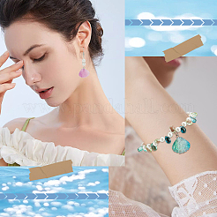 32Pcs 4 Colors Gradient Color Transparent Resin Pendants&nbsp;RESI-SC0003-31