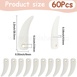 60Pcs Opaque Acrylic Pendants&nbsp;OACR-SP0002-35