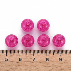 Transparent Crackle Acrylic Beads&nbsp;MACR-S373-66C-N17
