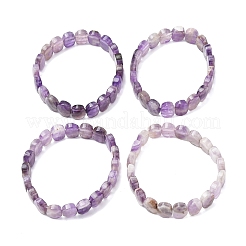 Natural Amethyst Faceted Beaded Stretch Bracelets for Women&nbsp;BJEW-K251-07F