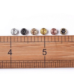 Brass Rhinestone Spacer Beads&nbsp;RB-X0013-09-NF