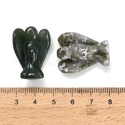 Natural Moss Agate Gemstone Carved Angle Figurines&nbsp;GG-CBA8396-A08