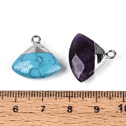 Natural & Synthetic Mixed Stone Pendants&nbsp;G-T144-68M