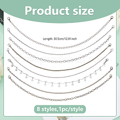 Iron & Brass Baseball Cap Chains&nbsp;HJEW-DC00058