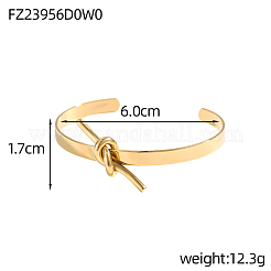304 Stainless Steel Cuff Bangles&nbsp;STAS-OY006-76G