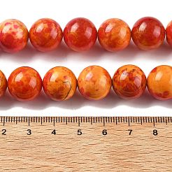 Natural Multi-Color Agate Beads Strands&nbsp;G-A261-B03-14mm