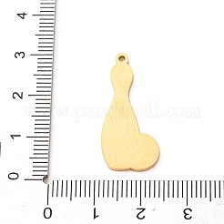 304 Stainless Steel with Black Enamel Pendants&nbsp;SA-CBA061A-01G