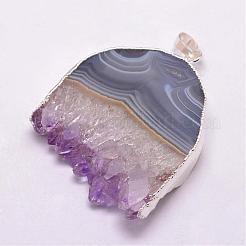 Natural Amethyst Pendants&nbsp;G-K110-03S