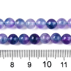 Dyed Natural White Jade Beads Strands&nbsp;G-T138-6mm-210-4