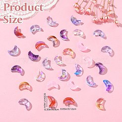 100Pcs Electroplate Transparent Glass Bead&nbsp;EGLA-SZ0001-42