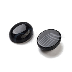 Natural Dyed & Heated Black Agate Cabochons&nbsp;G-G145-01A-31