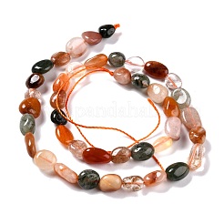 Natural Rutilated Quartz Beads Strands&nbsp;G-G018-06