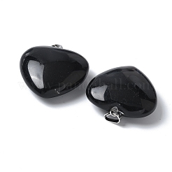 Natural Obsidian Pendants&nbsp;G-A259-02P-07