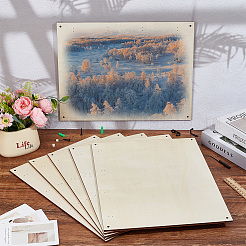 Blank Heat Transfer Wooden Photo Board&nbsp;DIY-WH0750-200