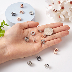 18Pcs 7 Style Alloy European Beads&nbsp;MPDL-MP0001-01
