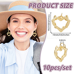10Pcs Rack Plating Brass Pendants&nbsp;KK-GO0002-32